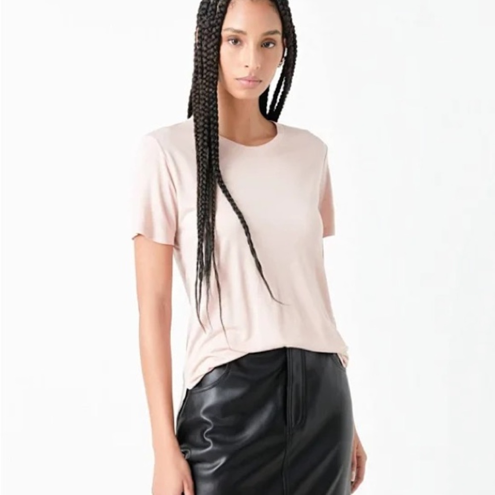 Grey Lab NWT ultra soft classic crew neck t-shirt in rose pink size small S sm